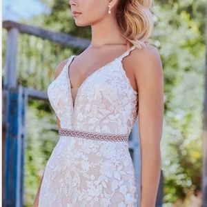 Beautiful ROSEGOLD Bridal/formal dress Sash Belt